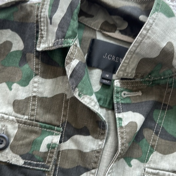 Jcrew camo jacket/top - Picture 2 of 3